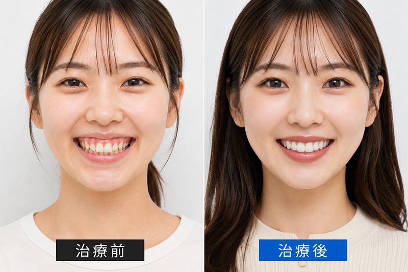 日本人に多い悩みのひとつガミースマイルについて